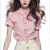 恩香丽影 ENSOKYIN短袖衬衫法式粉色衬衫女装短袖衬衣夏季新款小个子泡泡袖上衣别致 图片色 S（建议95斤以内）