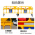 CLCEYpvc护栏移动围挡 工地临时围墙市政工程隔离施工挡板塑料水马铁马 1.5x0.9米普通料