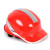 代尔塔（Deltaplus）102029 DIAMOND V UP 钻石型安全帽荧光防砸 可与眼镜101134搭配 不含下颌带  红色1顶