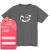 mont·bell 速干t恤男女通用时尚印花圆领徒步旅行短袖 1114719 GY灰色 XL