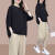 H&C歌哥弟+休闲套装女时尚2024年春夏季新款韩版港味上衣裤子两件套ins 5055#红色 【套装】 4XL 【建议160-180斤】