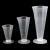 动力瓦特 三角量杯带刻度 塑料量杯 透明杯容量杯 25ml 
