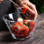 科商荣ins风法文蔬菜沙拉碗透明耐高温水果碗高颜值家用特别好看玻璃碗 7英寸钢化沙拉碗+保鲜盖