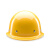 德威狮玻璃钢安全帽工地男国标加厚施工建筑工程头盔透气定制LOGO防护帽 透气N16进口材质玻璃钢黄色