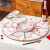 佩尔森（CERAMICS）拼盘套装2024新款圆桌家用过年团圆菜盘子陶瓷碗筷餐具碗碟套装 莲年有鱼4.5英寸米饭碗 1件套