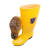 3533 高筒雨靴 耐油耐酸碱卫生靴 608 筒高约38cm 45码 黄色 1双