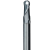 ZCC.CT 株洲曲面加工55度二刃直柄球头合金立铣刀 PM-2B-R2.0 