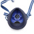 SHIGEMATSU日本重松制作所TW01SC防尘防毒口罩焊接防烟矿山打磨喷漆涂装 蓝色主体不含滤芯（滤芯另配） M