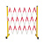锐进  RJ-Y20023 伸缩围栏 可移动式隔离护栏玻璃钢（管式）  1.2米高*可伸2.5米 红白色 (单位：个) 