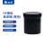 垒固  塑料广口直身瓶涂料油墨罐HDPE大口塑料瓶 黑色500ml（5个） 