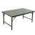 GAJY 野战桌椅 便携式铁质折叠会议桌指挥作业桌野餐桌 1桌+6个马扎 GA-023