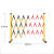伸缩绝缘围栏电力安全施工折叠玻璃钢围栏可移动护栏防护栏杆警戒隔离护栏 国标加厚高1.2*4米 二色可选