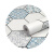 定制适用加厚耐磨地板贴厨房卫生间防水防油出租房改造水泥地地贴厕所阳台 白色 黑白球形-61CM*5M