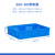 大号加厚塑料筐长方形镂空周转箱家用储物收纳箱商用水果快递胶框 36080筐：38030590（mm） 蓝色（全新料）