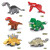 儿童积木玩具奇趣扭蛋恐龙时代幼儿园火车拼装玩具男孩侏罗纪定制 24个一套(各2个)消防车扭蛋