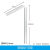 实验室玻璃导管化学玻璃弯管直导管T形管Y形管L型60度120度直角锐角钝角连接导管导气管化学实验器材 60度5*10cm/1支