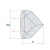 紫外熔融石英角反射镜角锥棱镜 尺寸：12.7-50.8mm H6.0-37.5mm综合偏转角＜3 371530未镀膜 Φ12.7mm