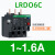 施耐德 施耐德 施耐德 热继电器过载保护电机220v三相电流可调过流热过载LRD LRD06C 1-1.6A
