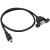 micro安卓转USB母头带耳朵螺丝孔可固定机箱挡板数据线0.3米0.5米 耳朵母转MINI 0.5m