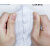 勋狸粑无尘车间口罩口罩白色单双层专用透气绑带式可水洗面罩 单网绑带(白色) 10只