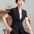 颜熏末网红小西装短袖外套女黑色夏季气质职业西服时尚韩版工作服上衣 222黑色七分袖 XL
