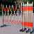 IGIFTFIRE定制可移动不锈钢伸缩围栏幼儿园安全防护栏工厂车间学校交通隔离 1.2*2米加厚无轮款