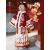 九能（jiuneng）女童汉服春秋款中国风古装马面裙儿童唐装加厚演出套装 暗红如意二件套(不含包) 160cm