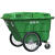 景泰400L塑料环卫垃圾车 大型垃圾桶小区物业学校手推保洁清运车环卫车 400L绿色