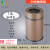 懒人电动智能感应垃圾桶卫生间客厅分类干湿充电螺旋不锈钢筒 13L咖啡色4-6人用感应+