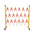 美克杰玻璃钢伸缩围栏电力安全护栏施工围栏可移动警戒围挡防护栏隔离栏 红白色 高1.2米*长2米  【国标加厚】