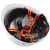耐高温玻璃钢790 国标工地施工领导头盔定制logo印字 GM790红色
