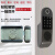 免布线小区指纹密码锁电子锁磁卡感应锁公寓家用出租屋刷卡电控锁 指纹+刷卡+密码+微信开锁