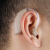 婕满果谷米跨境智能降噪助听器老人耳背式充电款集音器 声音放大器配件 肤色