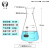 HUANQIUU 环球广口直口三角烧瓶高硼硅玻璃锥形瓶化学实验室器材水杯花瓶 广口150ml 1个