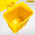 定制垃圾桶黄色废物医院大容量带盖诊所废弃物脚踩污物利器盒 30L特厚脚踏桶