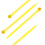 飞尔（FLYER）一次性塑料铅封 防盗封条 施封锁扣封签 黄色 10×250mm 100条/包