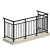 锌钢阳台护栏围栏别墅庭院铝合金室外楼梯扶手阳台栏杆护栏