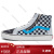 VANS SK8 HI Reissue Side Zip 潮流拉链棋盘格拼接 高帮 板鞋 男女 35