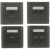 86型深灰色电脑电话面板模块单双三四口六类七类屏蔽网络电视插座 屏蔽超六类网络