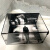 适用于科比纪念款鞋盒收纳盒透明aj球鞋防尘展示盒运动鞋收藏盒图可定制 透明科比女儿紫色 358x262x180mm