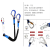 国标全身五点式安全带高空作业电工安全绳双挂钩套装安全绳防坠落 单独安全带