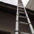 定制适用8米伸缩梯铝合金梯子7米升降梯单面直梯登高梯工程梯收缩 单面8米