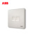 ABB开关插座弱电信息插座纤悦雅典白色二位双插座 AR332 双AR332