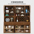 中伟（ZHONGWEI）酒柜餐边柜一体靠墙柜子新中式实木框高柜厨房家用储物柜餐厅柜