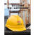 御舵10个装安全帽男国标加厚透气玻璃钢电力施工工程头盔批发定制 10顶国标V型款-黄色