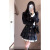 COZOK韩剧女主穿搭学院风连衣气质高级感超好看格子百褶2024年新款 格纹 S
