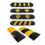 耐压橡塑减速带橡胶PVC尼龙减速板道路缓冲带工程重车物流园限速 500*350*40mm