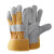 七仙女（Qixiannu）牛二层皮电焊手套焊接焊工防护手套耐用隔热加厚款 黄色