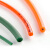 毅鹏pu聚氨酯圆皮带绿红色火接无缝接驳带工业O型环形三角传动带圆带 绿色粗面直径20mm(10米价格)