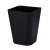 创意分类素色无盖垃圾桶家用客厅卧室卫生间厨房大小号垃圾筒纸篓 黑色 小号